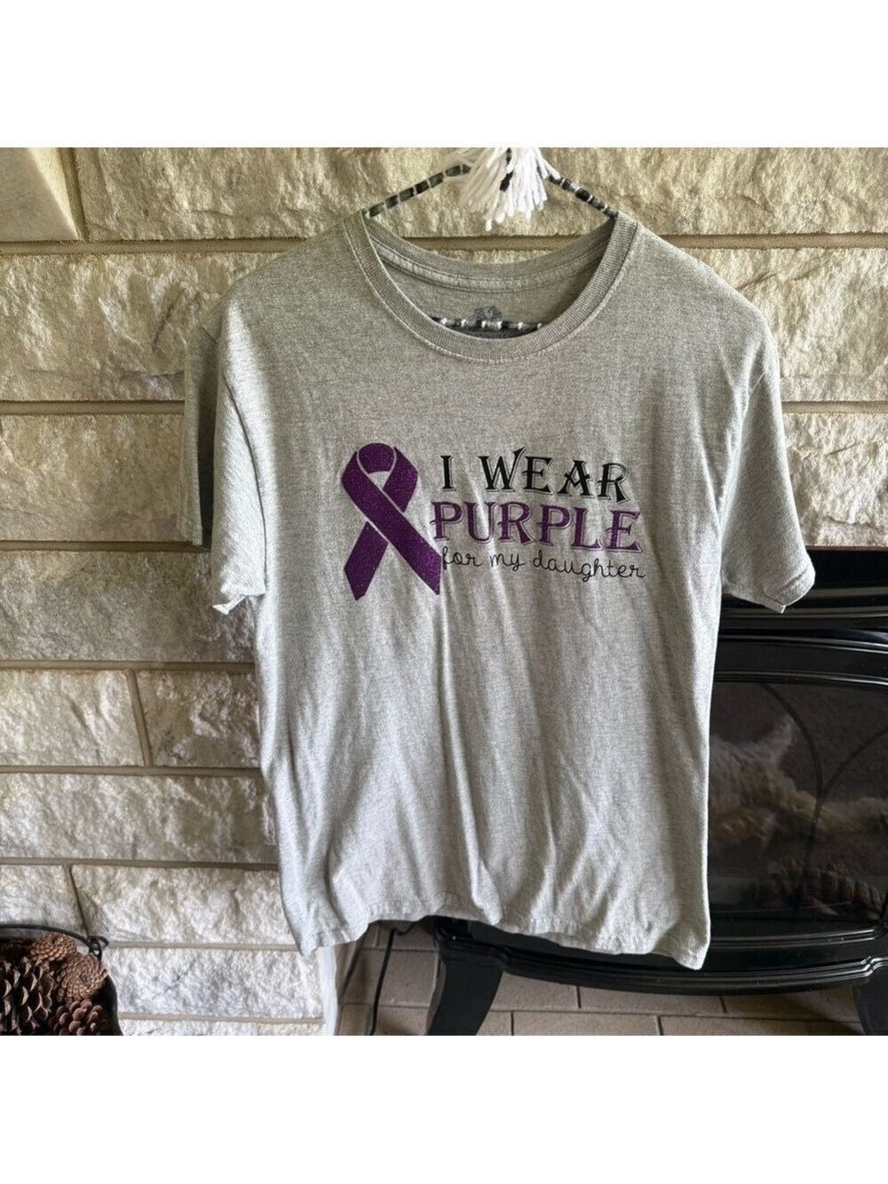 Epilepsy & Pancreatic Cancer Support Gray Tee